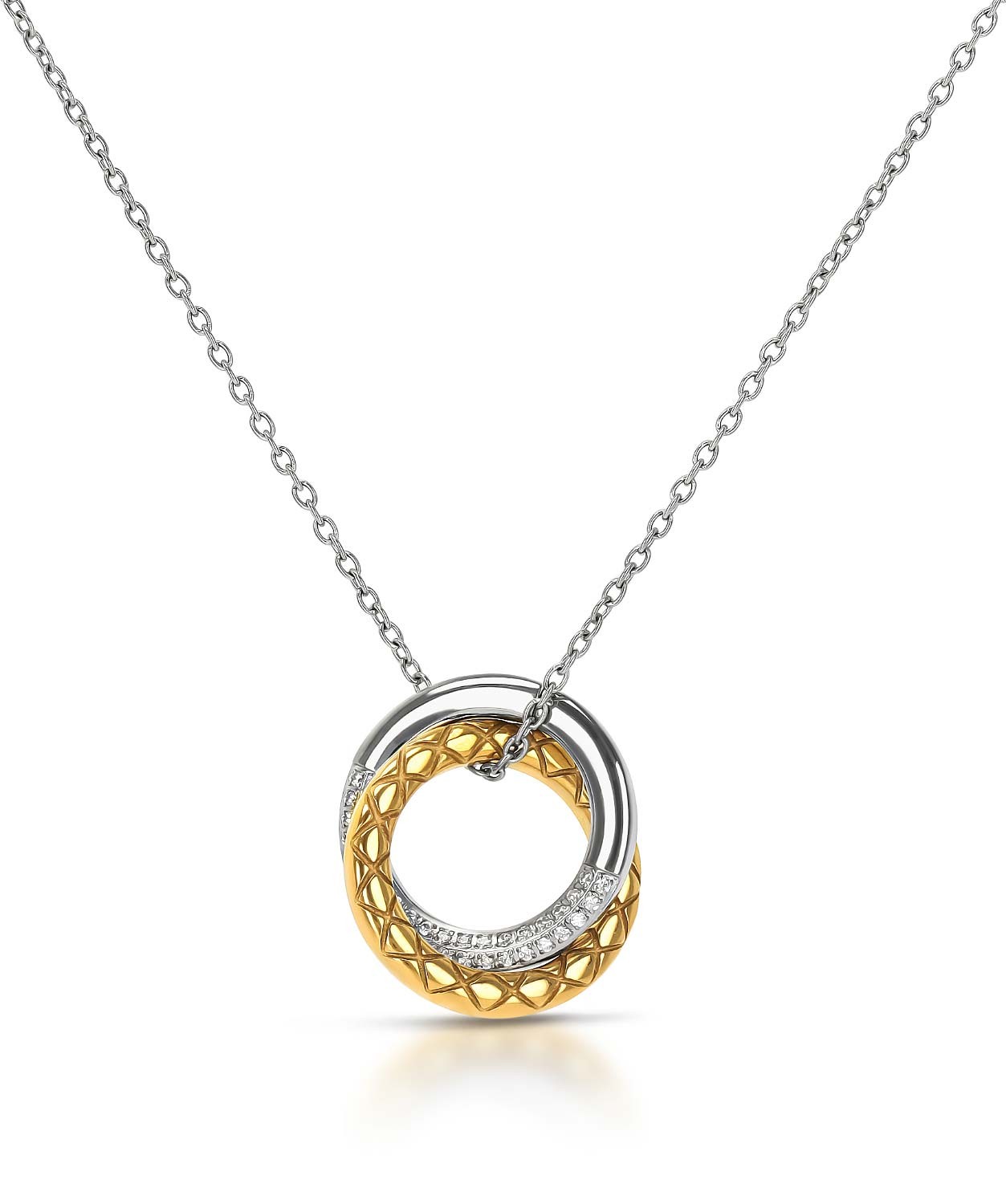 Colar para Mulher - Prateado e Dourado