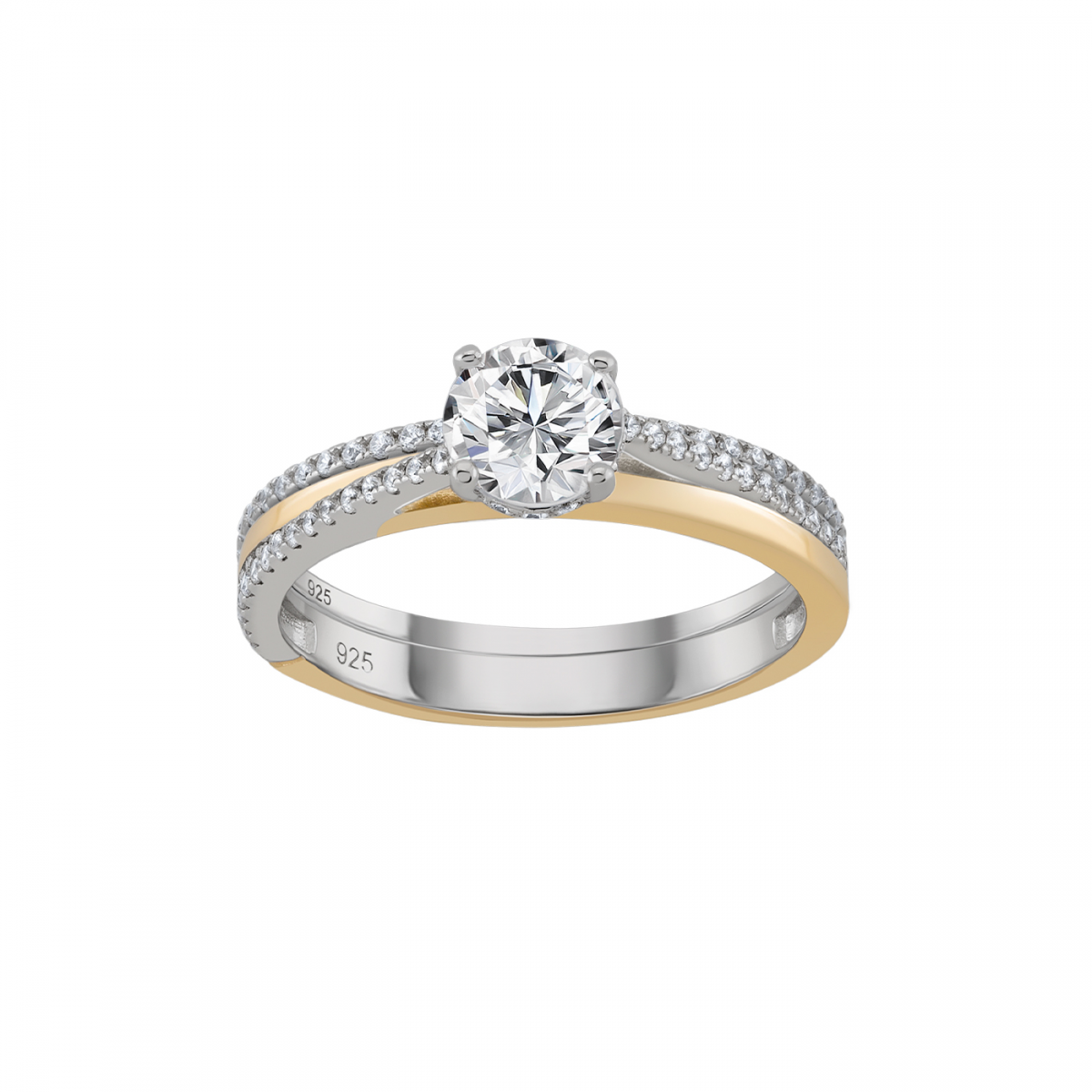 Anel Mood Solitaire Golden I