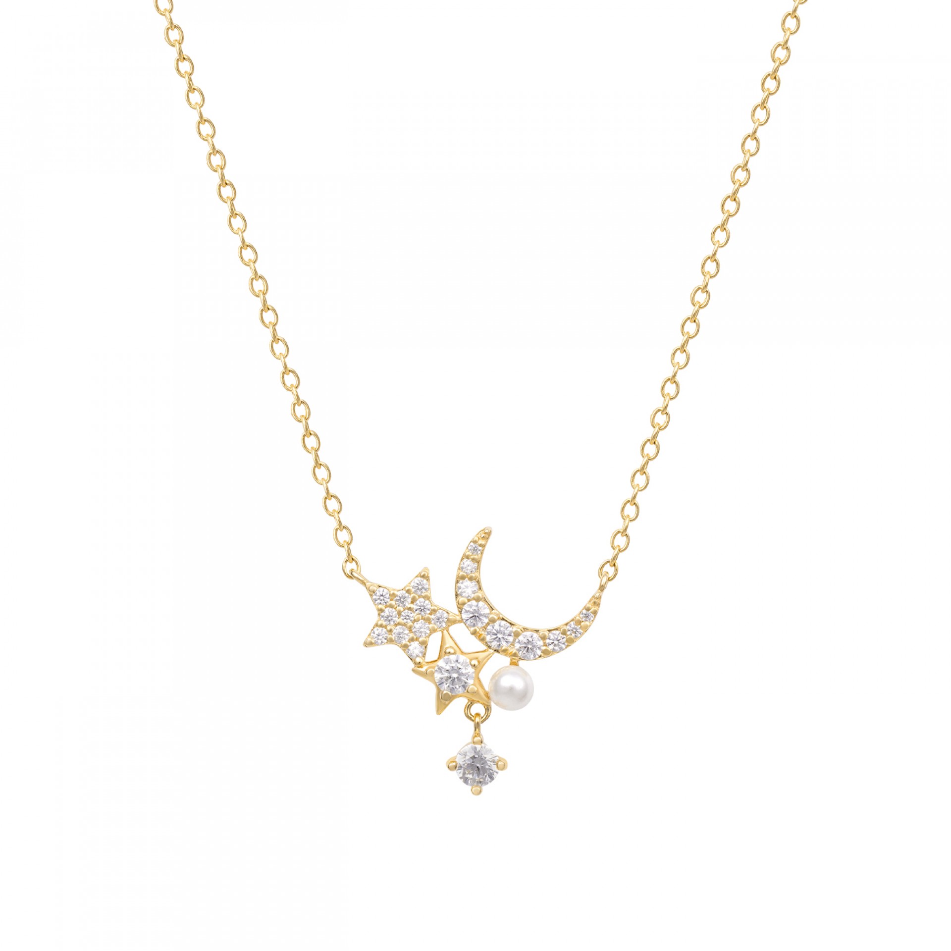 Colar Stars & Moon Golden