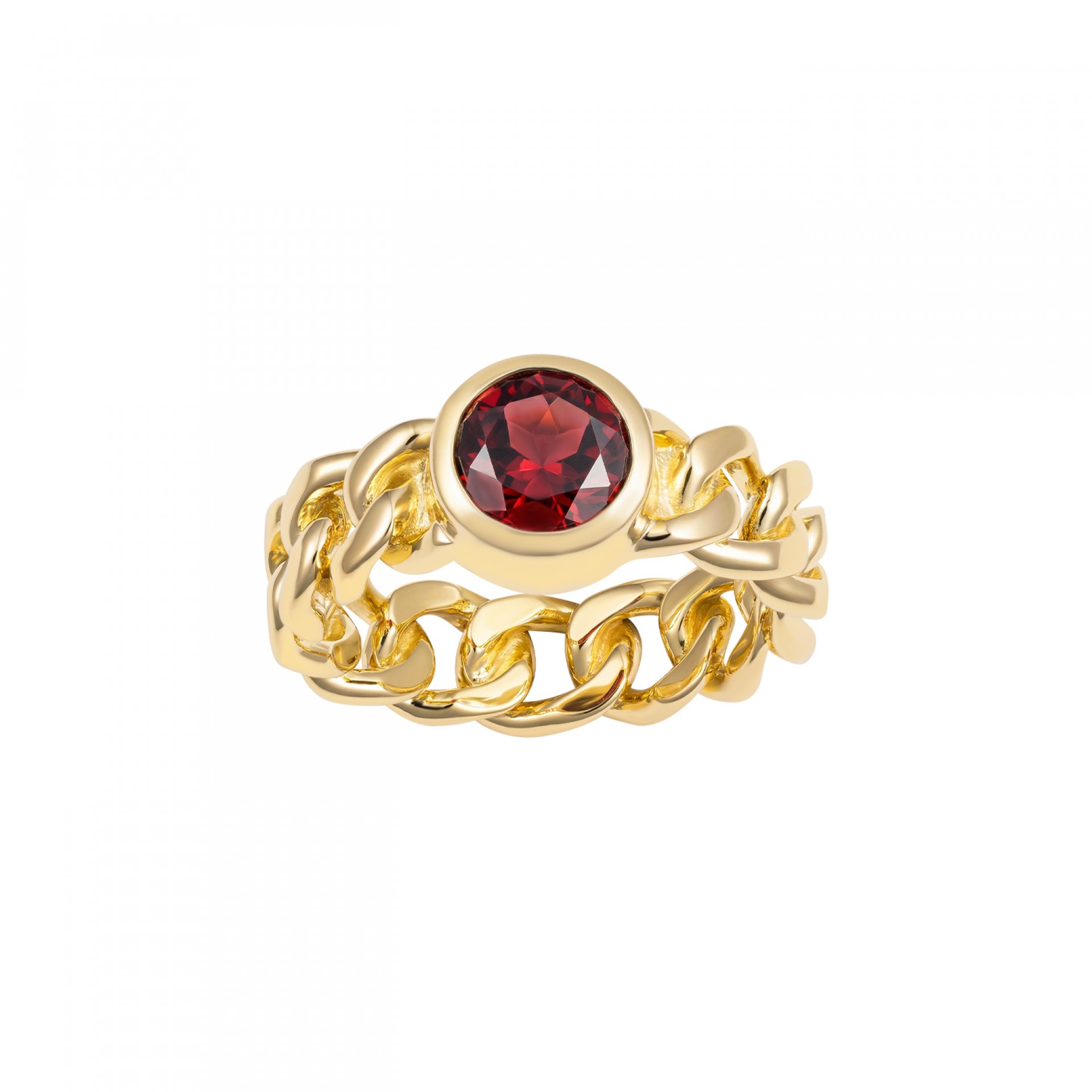 Anel Trionfo Golden Garnet